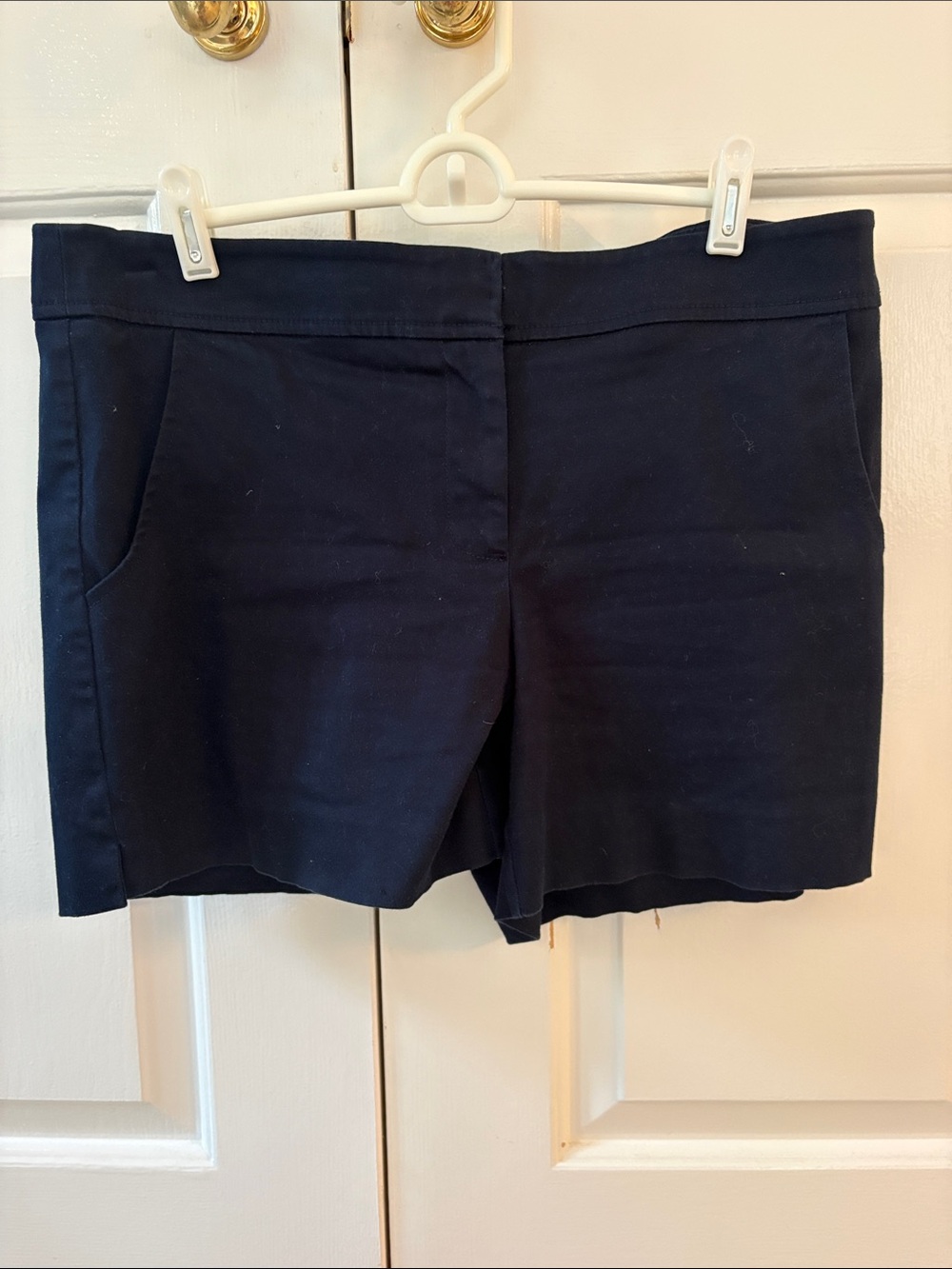 Cache Navy Shorts With Some Stretch